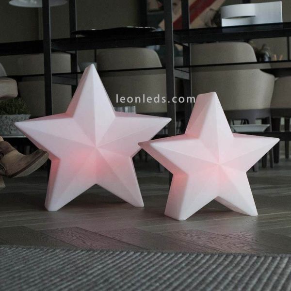 Étoile décorative de Noël Nova 45 ou 60 RVB solaire et rechargeable