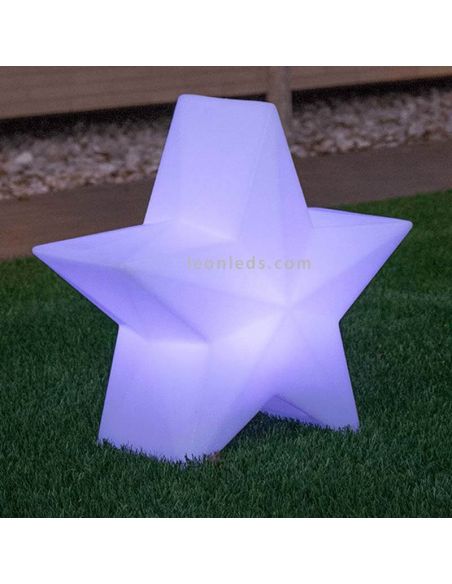 Estrela decorativa natalina Nova 45 ou 60 solar e recarregável