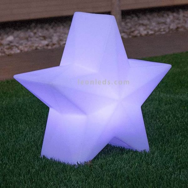 Estrela decorativa natalina Nova 45 ou 60 solar e recarregável