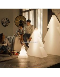 Árbol navideño Pinus 100 blanco con cable para interior 2