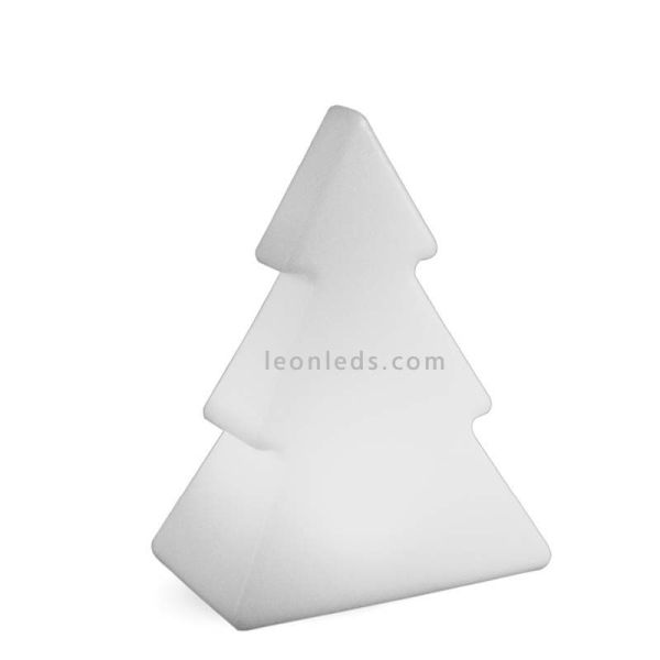 Grand sapin décoratif Pinus 160 blanc solaire + rechargeable