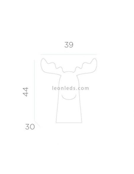 Renas decorativas Rudy 35 com cabo 2700k dimensões