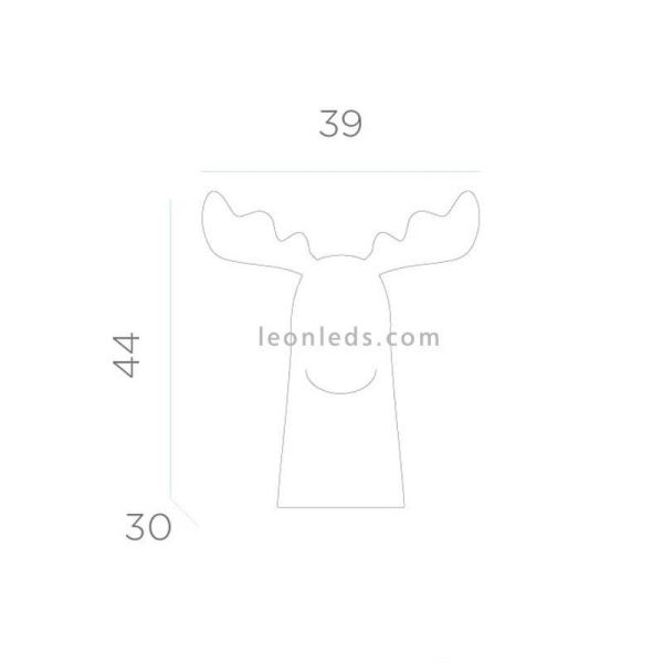 Renne décoratif Rudy 35 avec câble 2700k dimensions