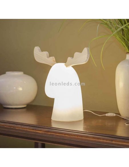 Reno decorativo Rudy 35 con cable 2700k de madera