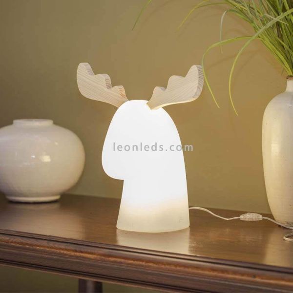 Reno decorativo Rudy 35 con cable 2700k de madera