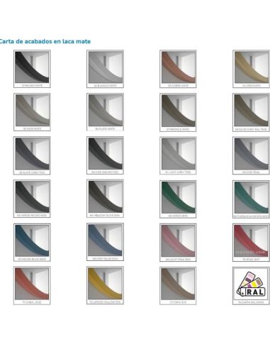 Colores de Espejo con marco con diferentes acabados 50X80Cm Cerdeña Eurobath | LeonLeds
