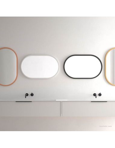 Espelho com moldura com diversos acabamentos 50X80Cm Sardenha Eurobath | leonleds