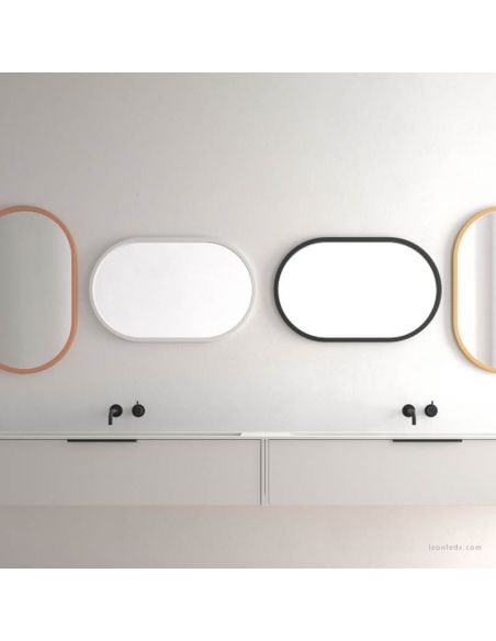 Espelho com moldura com diversos acabamentos 50X80Cm Sardenha Eurobath | leonleds