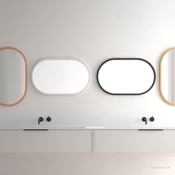 Espejo con marco con diferentes acabados 50X80Cm Cerdeña Eurobath | LeonLeds