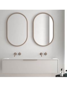 Espelho com moldura com diversos acabamentos 50X80Cm Sardenha Eurobath | leonleds