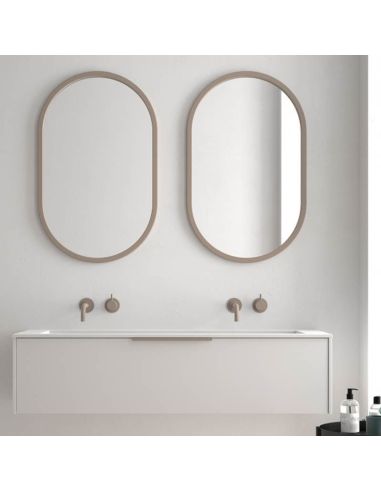 Espejo con marco con diferentes acabados 50X80Cm Cerdeña Eurobath | LeonLeds