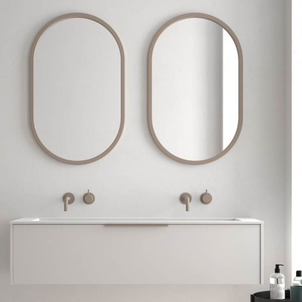 Espelho com moldura com diversos acabamentos 50X80Cm Sardenha Eurobath | leonleds
