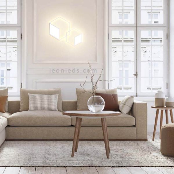 Aplique/plafón LED Kubick blanco regulable ambiente