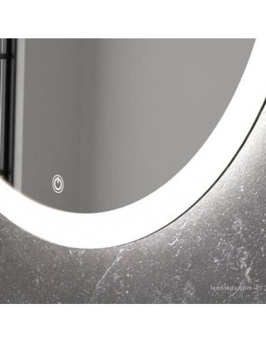 Bouton lumineux LED ovale pour miroir de salle de bain, 20 W, 2 521 lm, IP44, Eurobath | LeonLeds