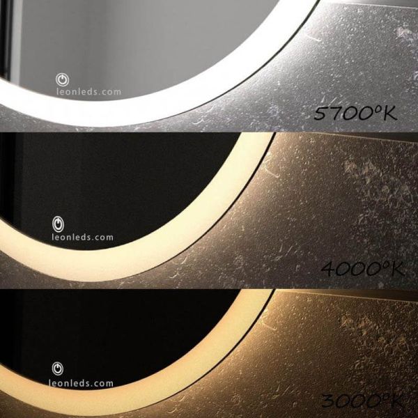 Miroir LED ovale pour salle de bain, 20 W, 2 521 lm, IP44, Eurobath | LeonLeds