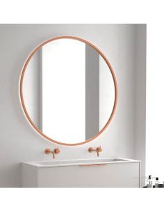 Espejo redondo LED 50Cm con marco 14W 1.810Lm para Baño IP44 Vanatau Eurobath | LeonLeds