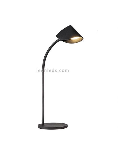 Grande candeeiro de mesa preto Capuccina LED
