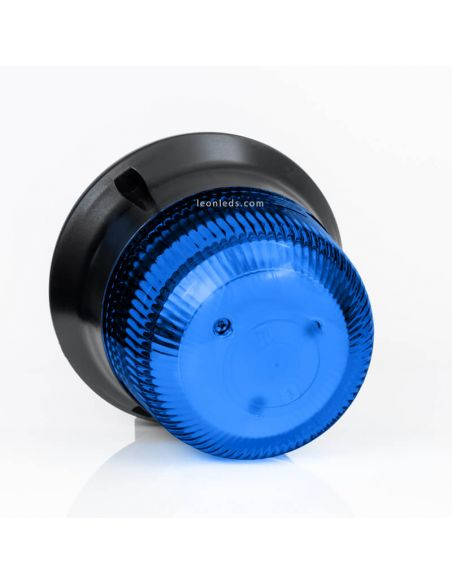 Rotativo LED Flexible Azul Doble Flash 12-55V Fristom | LeonLeds