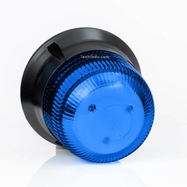 Rotativo LED Flexible Azul Doble Flash 12-55V Fristom | LeonLeds