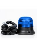 Rotativo LED Azul Imantado 7,8 metros de cable en espiral y conector de mechero FT-150 DF N LED MAG M78 | LeonLeds