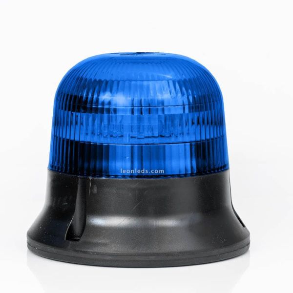 Gyrophare LED bleu aimanté 3 mètres de câble spiralé et connecteur allume-cigare FT-150 DF N LED MAG M30 | leonleds