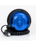 Gyrophare LED bleu aimanté 3 mètres de câble spiralé et connecteur allume-cigare FT-150 DF N LED MAG M30 | leonleds