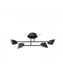 Plafón LED Capuccina negro pequeño