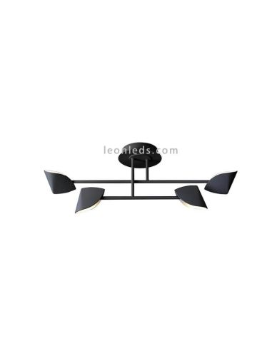 Plafón LED Capuccina negro pequeño