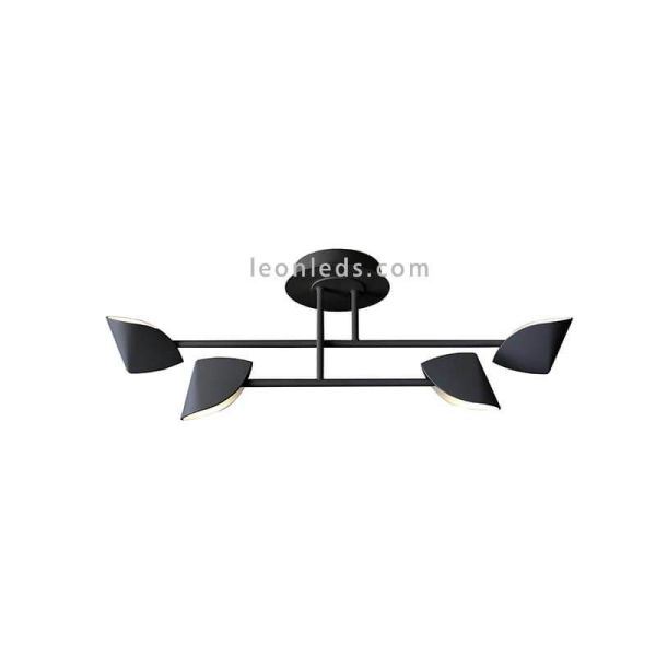 Plafón LED Capuccina negro pequeño