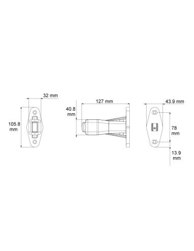 Cuerno Corto LED Con Cable 26558-1 - 3 Funciones- Lucidity | LeonLeds