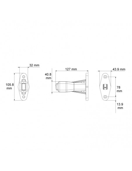 Cuerno Corto LED Con Cable 26558-1 - 3 Funciones- Lucidity | LeonLeds