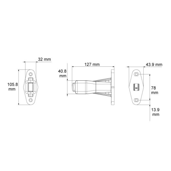 Cuerno Corto LED Con Cable 26558-1 - 3 Funciones- Lucidity | LeonLeds