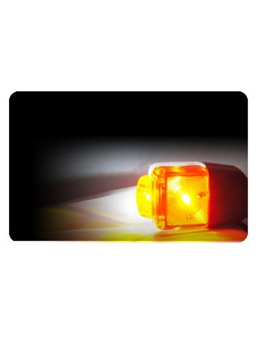 Buzina LED curta com fio 26558-1 - 3 funções - Lucidez | leonleds