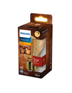 Lâmpada LED Flame Gold Regulável 4W - 25W 1800K Vintage LED Philips | leonleds