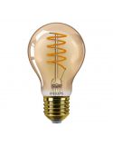 Lâmpada LED Flame Gold Regulável 4W - 25W 1800K Vintage LED Philips | leonleds