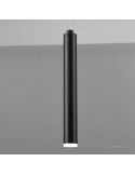 Detalle de Lámpara colgante LED rectangular serie Tubular Negra 27,5W 3000K Trio Lighting | LeonLeds