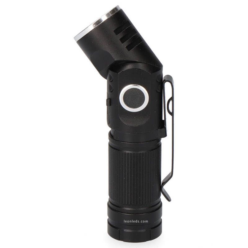 Mini lampe de poche LED USB réglable avec aimant et clip