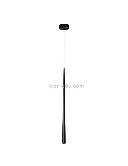 Suspension LED minimaliste Bendis noir 3000k