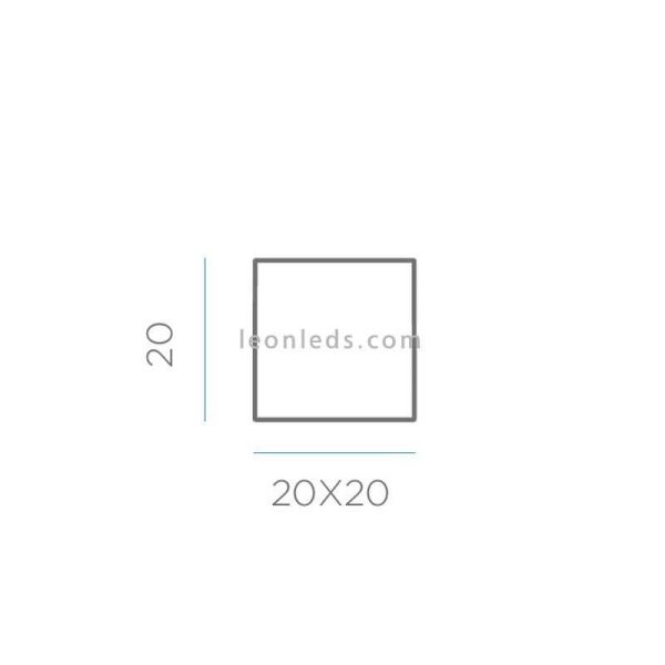 Cubo navideño LED Gifty 20 dimensiones