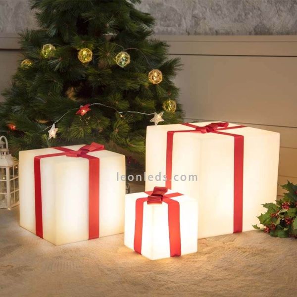 Cubo navideño LED Gifty 20 ambiente