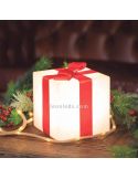 Cubo navideño RGB grande recargable Gifty 40cm ambiente