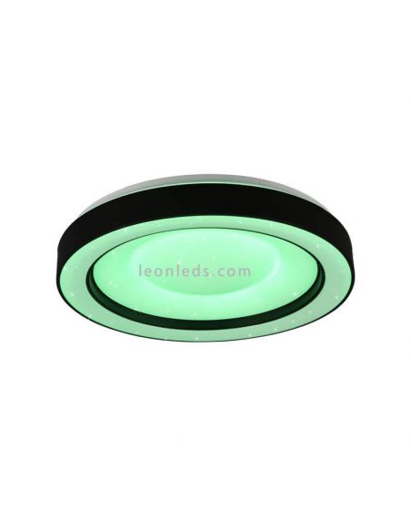 Plafón LED Arco multicolor con mando a distancia verde