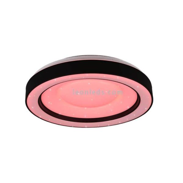 Plafonnier LED Arco multicolore avec télécommande rouge