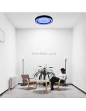 Plafón LED Arco multicolor con mando a distancia azul ambiente