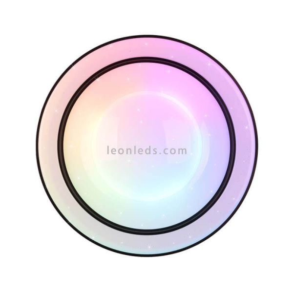 Plafón LED Arco multicolor con mando a distancia Trio Lighting