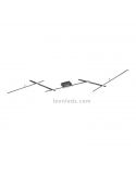 Plafón LED minimalista Arvin RGB articulable negro