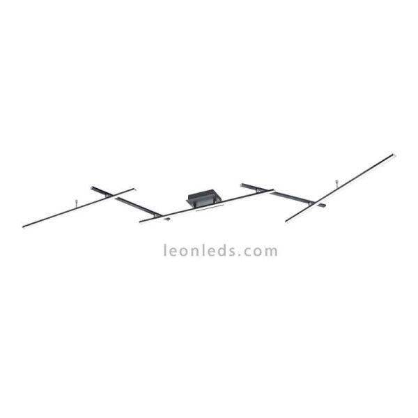 Plafón LED minimalista Arvin RGB articulable negro
