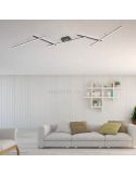 Plafón LED minimalista Arvin RGB articulable negro ambiente