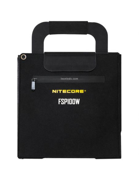 Maletin Panel Solar 100W Plegable y resistente al agua IPX5 FSP100W | LeonLeds