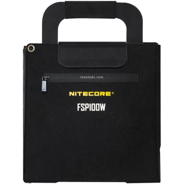 Maleta Painel Solar 100W Dobrável e impermeável IPX5 FSP100W | leonleds